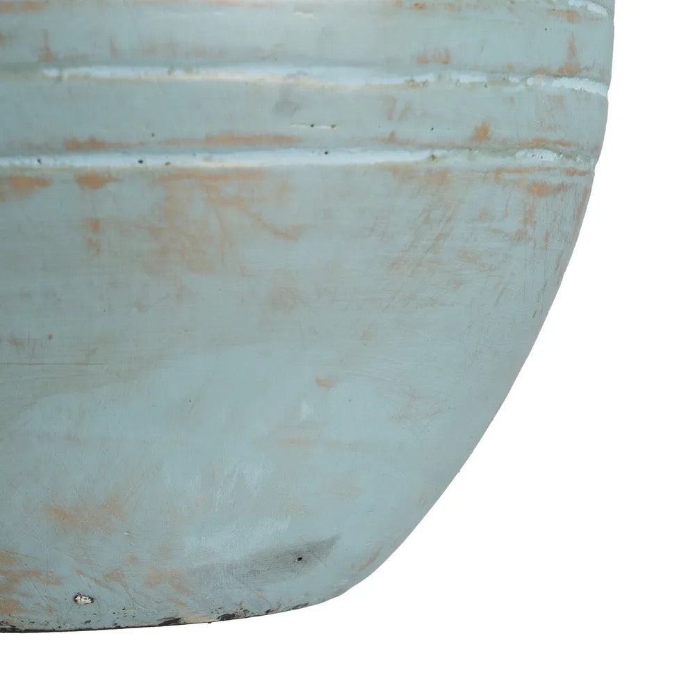 Jarrón Turquesa Terracota - #pino_y_jacaranda#