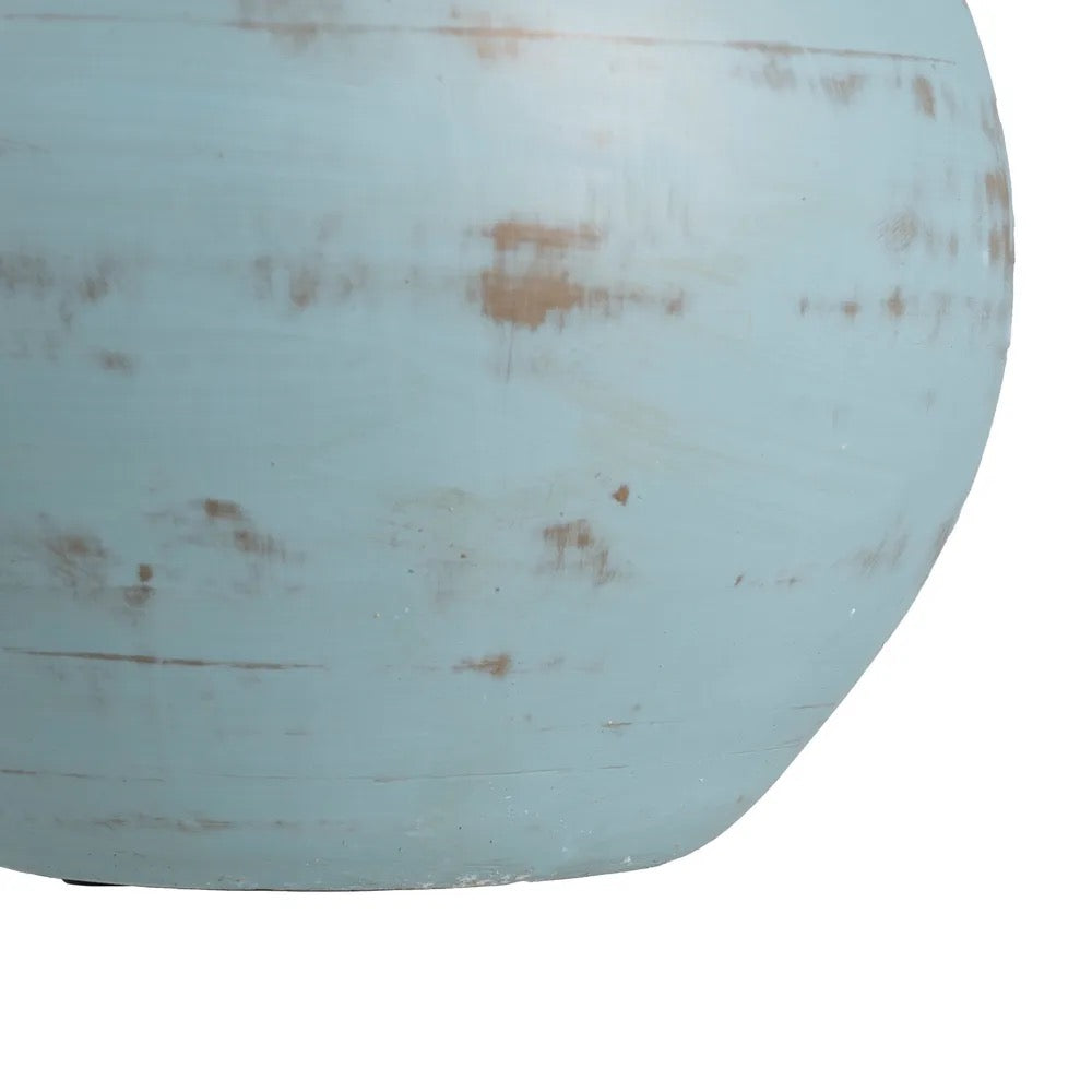 Jarrón Turquesa Terracota - #pino_y_jacaranda#