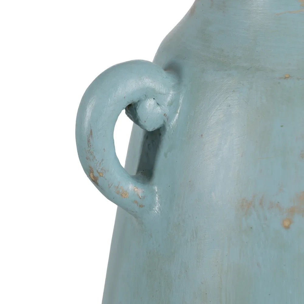 Jarrón Turquesa Terracota - #pino_y_jacaranda#