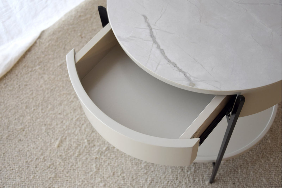 Mesa Auxiliar Luna Arc - #pino_y_jacaranda#