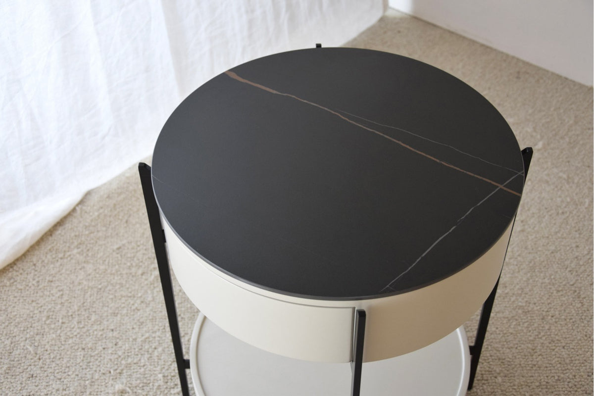 Mesa Auxiliar Luna Arc - #pino_y_jacaranda#