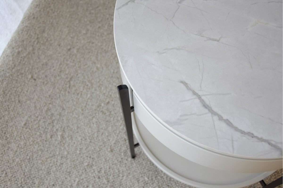 Mesa Auxiliar Luna Arc - #pino_y_jacaranda#