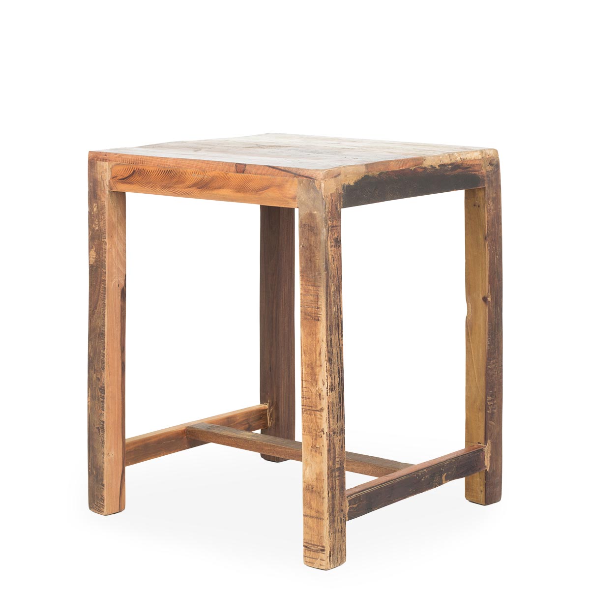 Mesa Auxiliar Cuadrada Tonel - #pino_y_jacaranda#