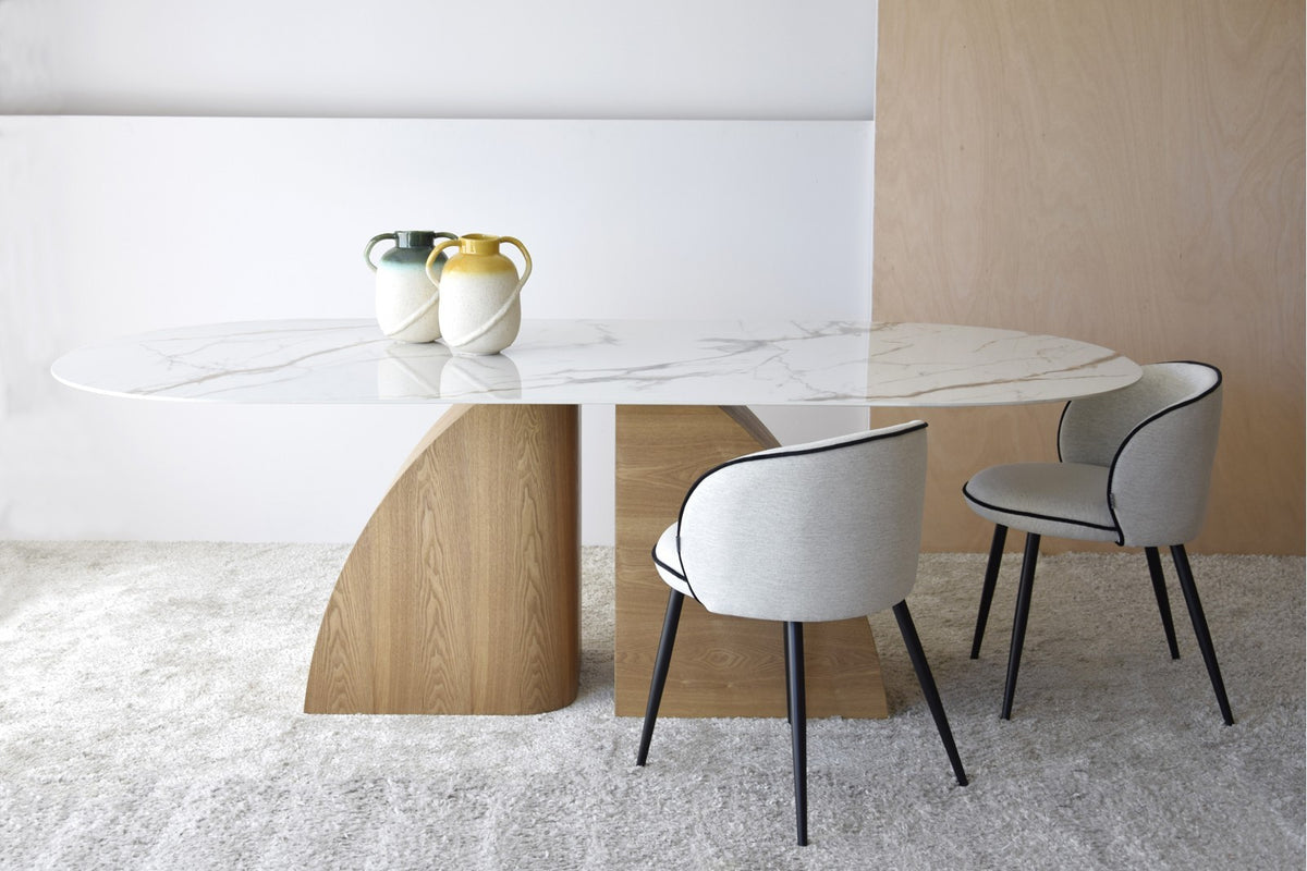 Mesa Comedor Mármolia Fresno - #pino_y_jacaranda#
