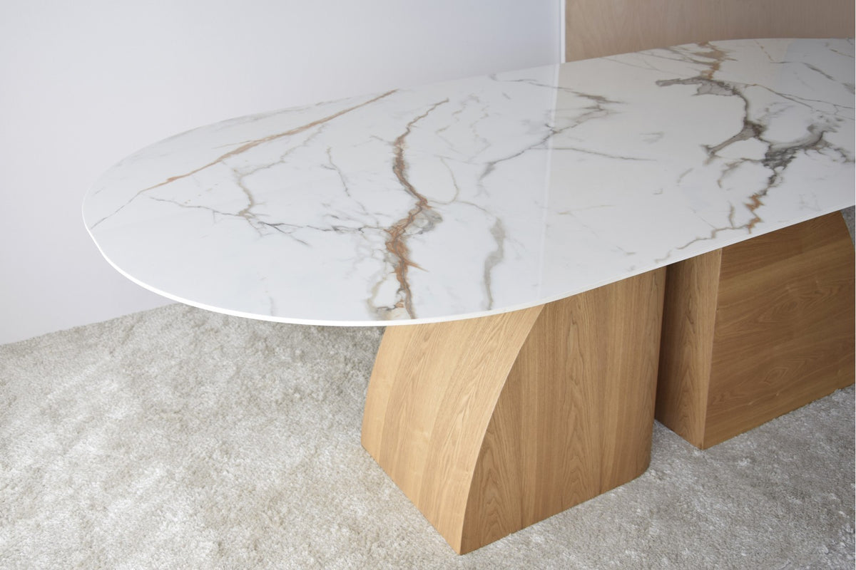 Mesa Comedor Mármolia Fresno - #pino_y_jacaranda#