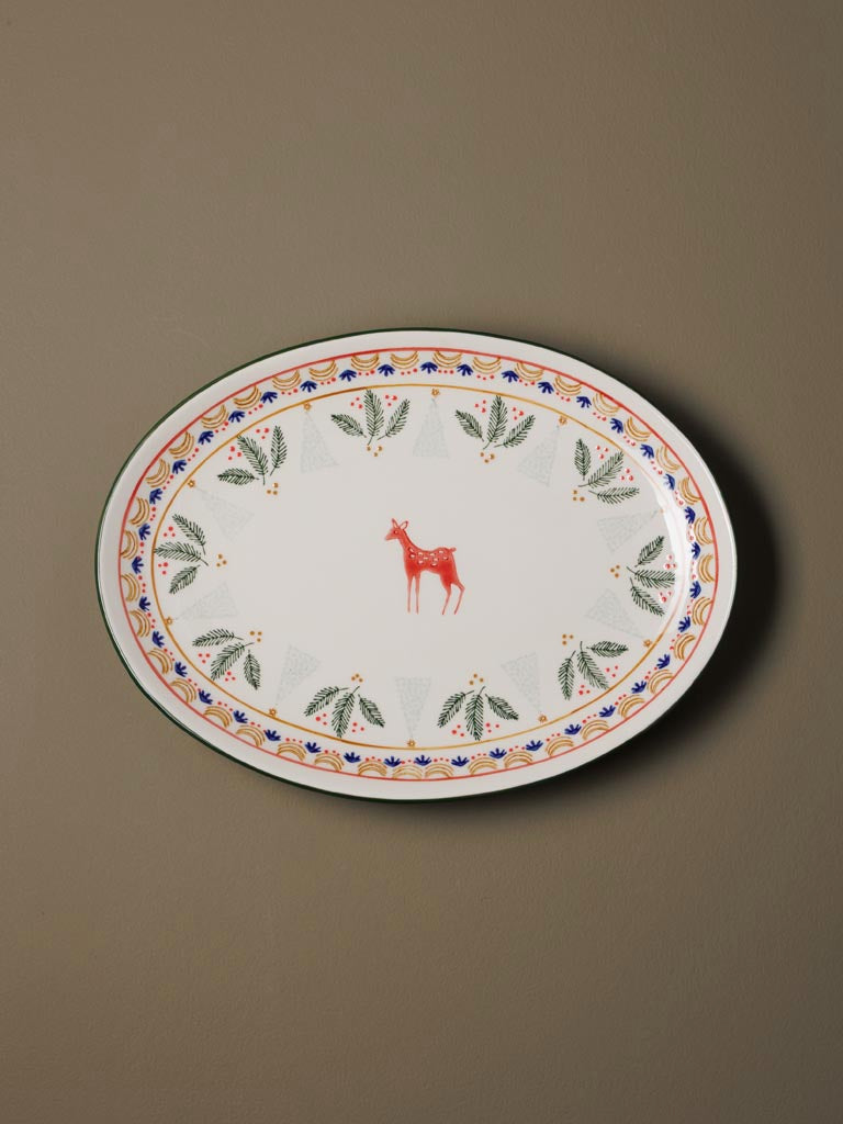 Plato para servir Bosque Encantado - #pino_y_jacaranda#