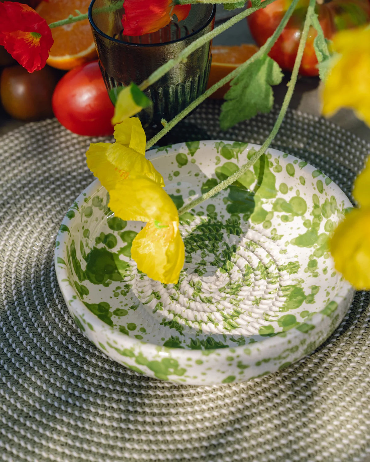 Plato Rallador de Cerámica Musgo - #pino_y_jacaranda#