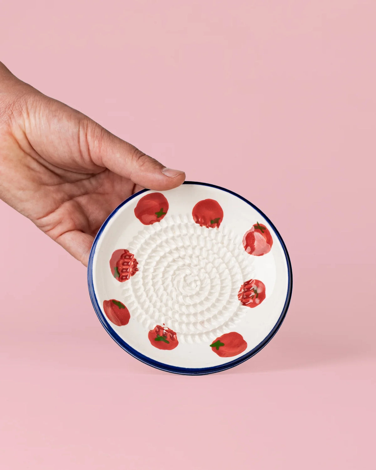 Plato Rallador de Cerámica Pomodoro - #pino_y_jacaranda#
