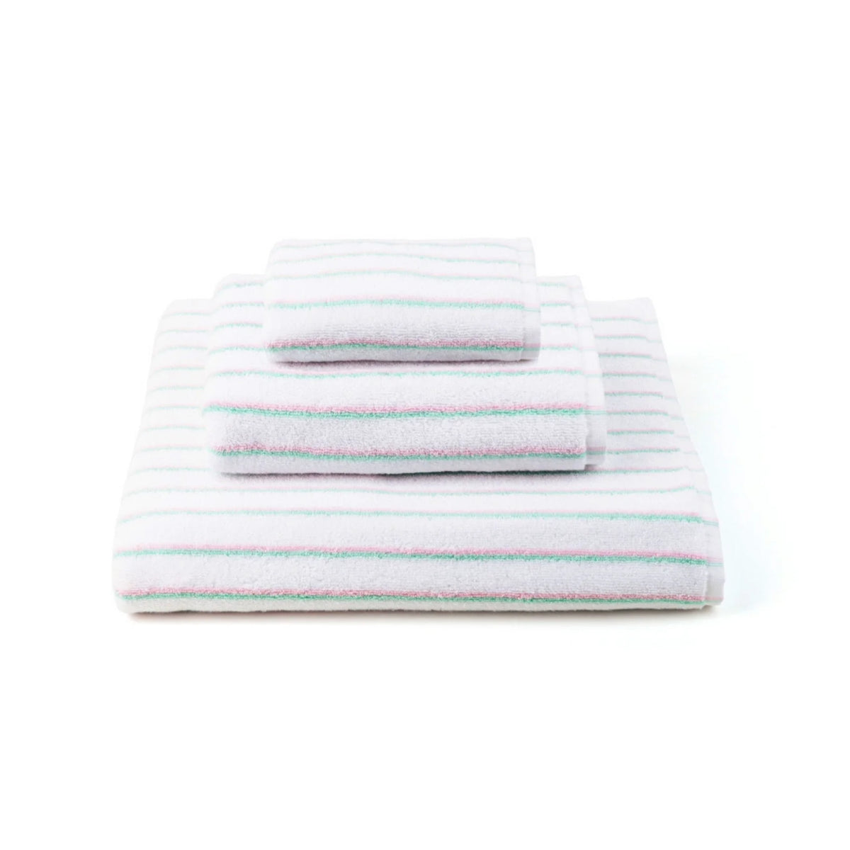 Juegos de Toallas Rosa con Verde Lima - #pino_y_jacaranda#