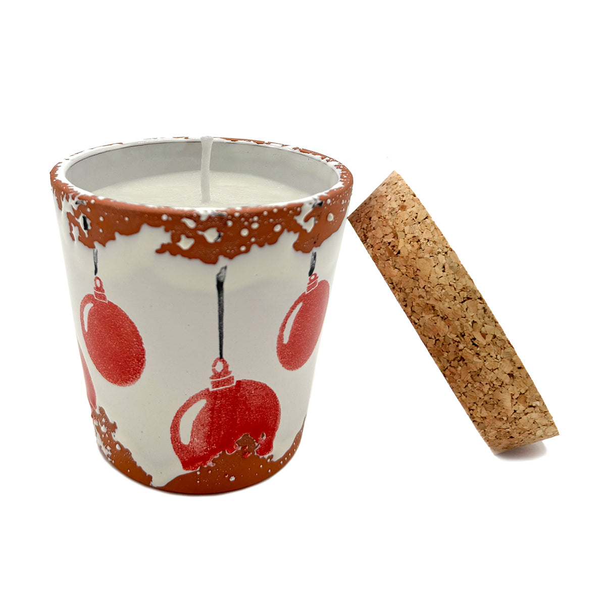 Vela de cerámica Bola de Navidad - Especias navideñas - #pino_y_jacaranda#