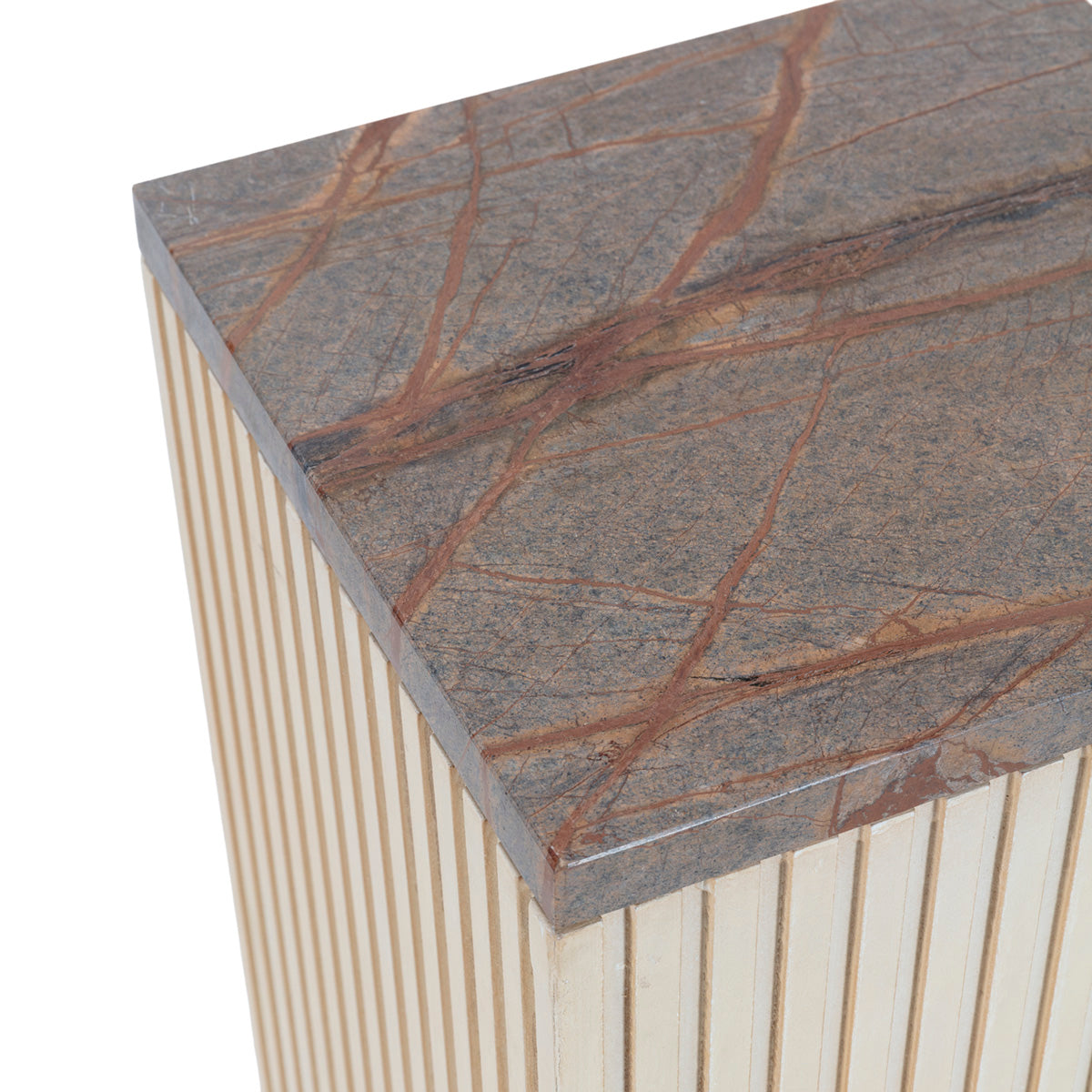 Plinto de madera y mármol Piacenza