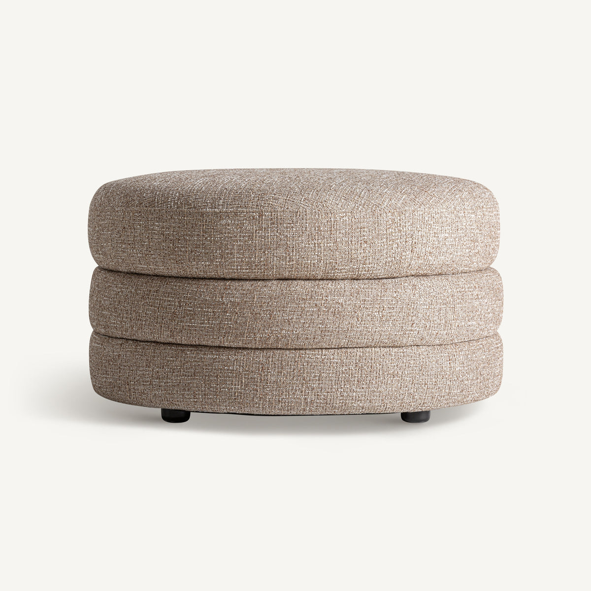 Reposapiés tapizado beige Makarska