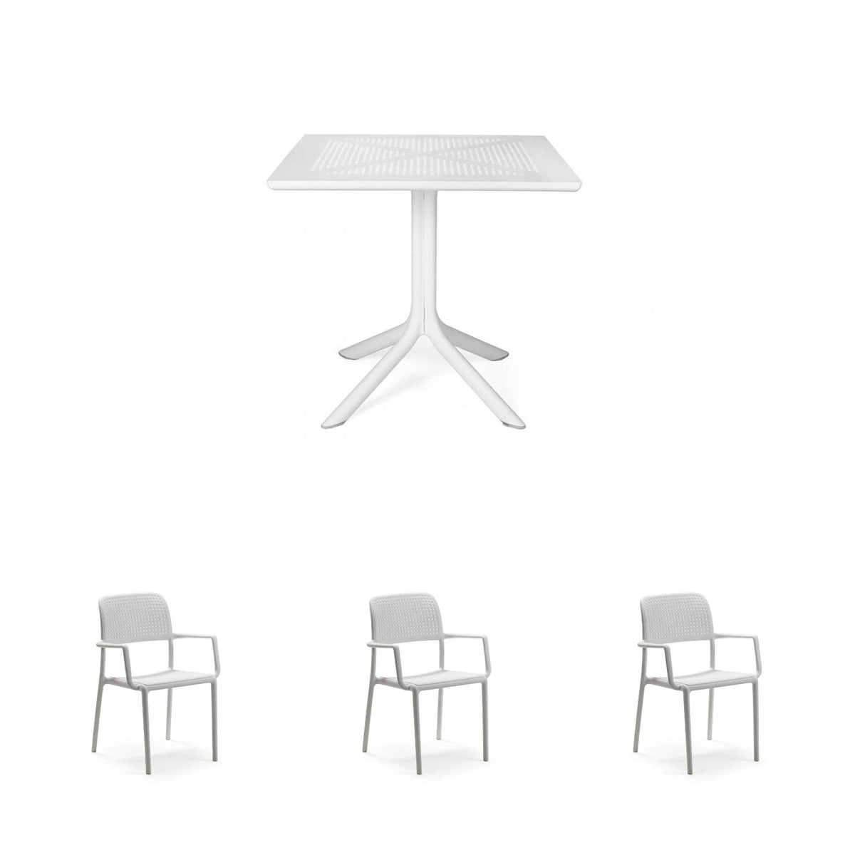 Set bistró de mesa Clip y sillones Bora Nardi
