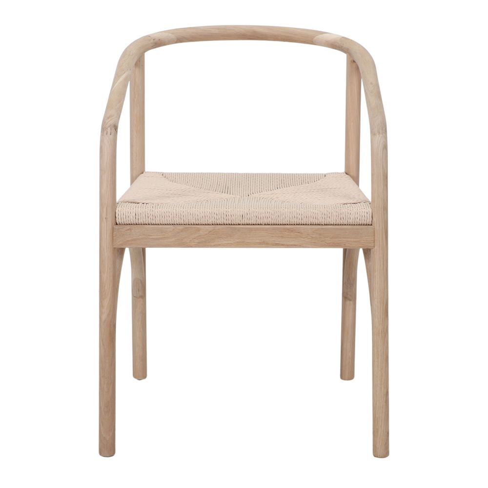 Set de 2 sillas con brazos de roble Denebola