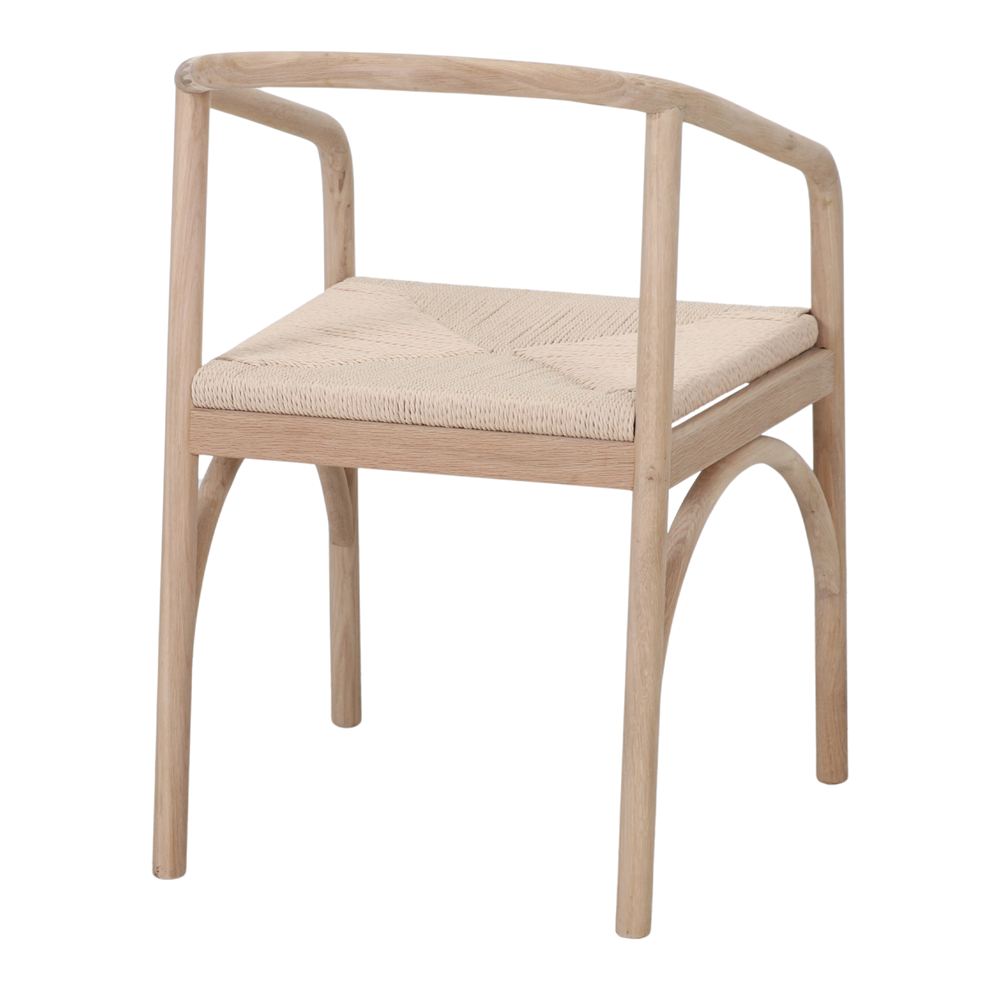 Set de 2 sillas con brazos de roble Denebola