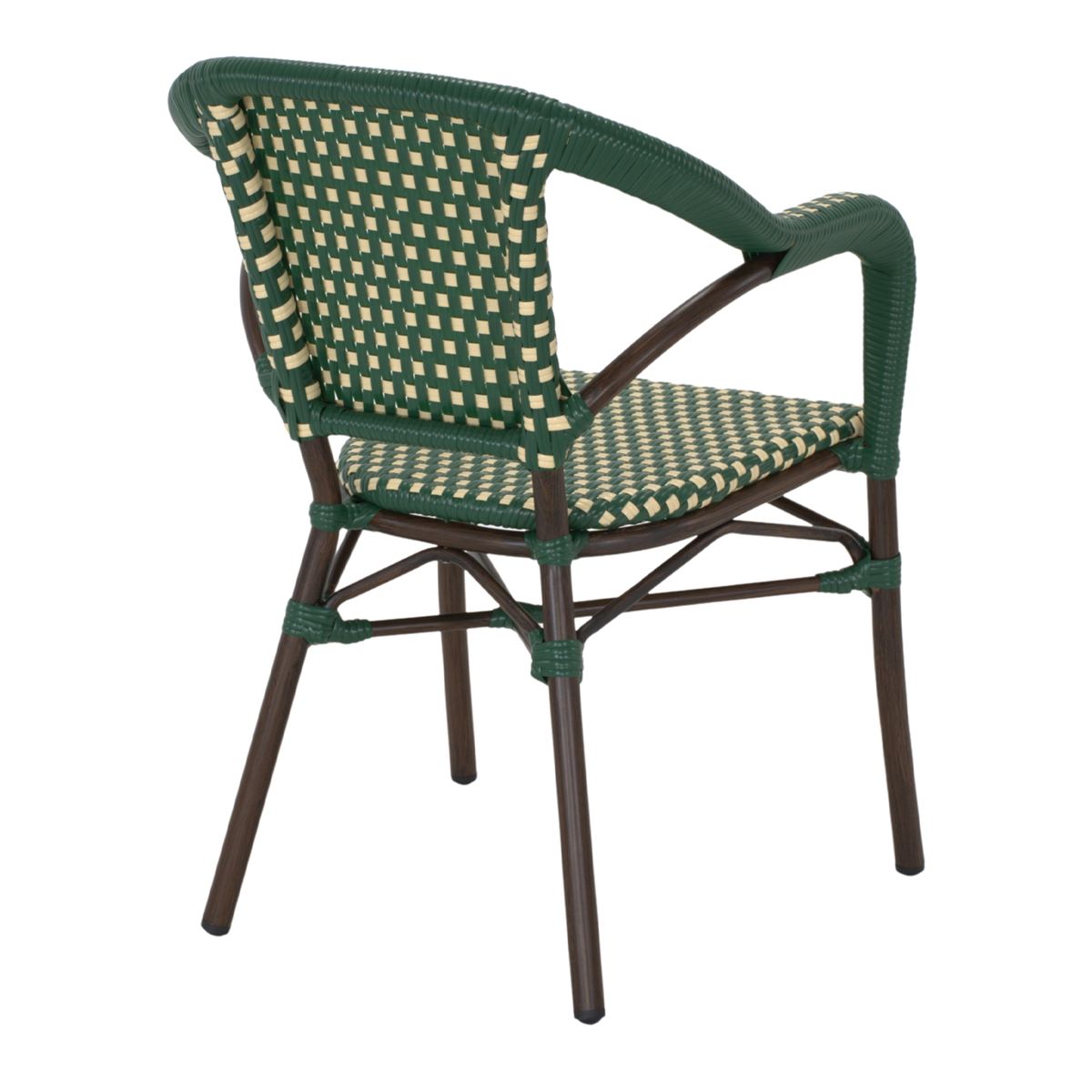 Set de 2 sillas de exterior con brazos Guido