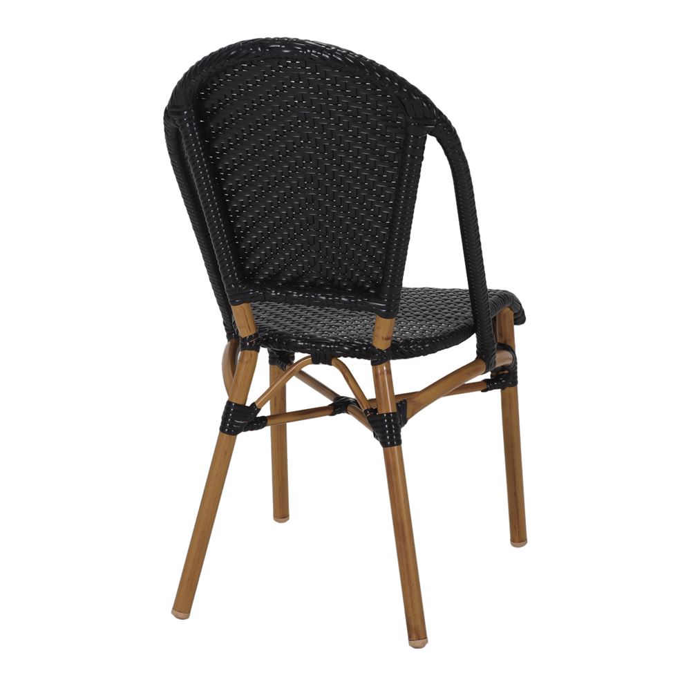 Set de 2 sillas de exterior de ratán sintético Menkar