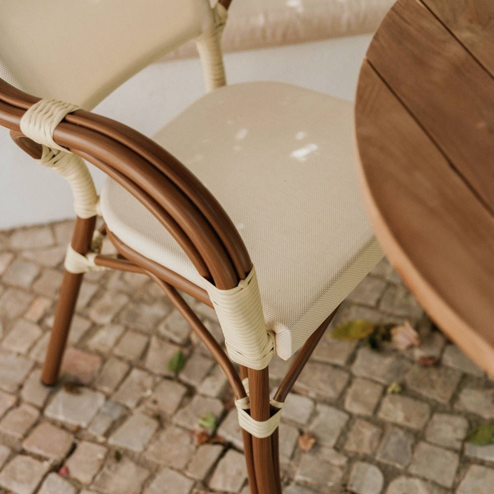 Set de 2 sillas de exterior de textilene Genaro