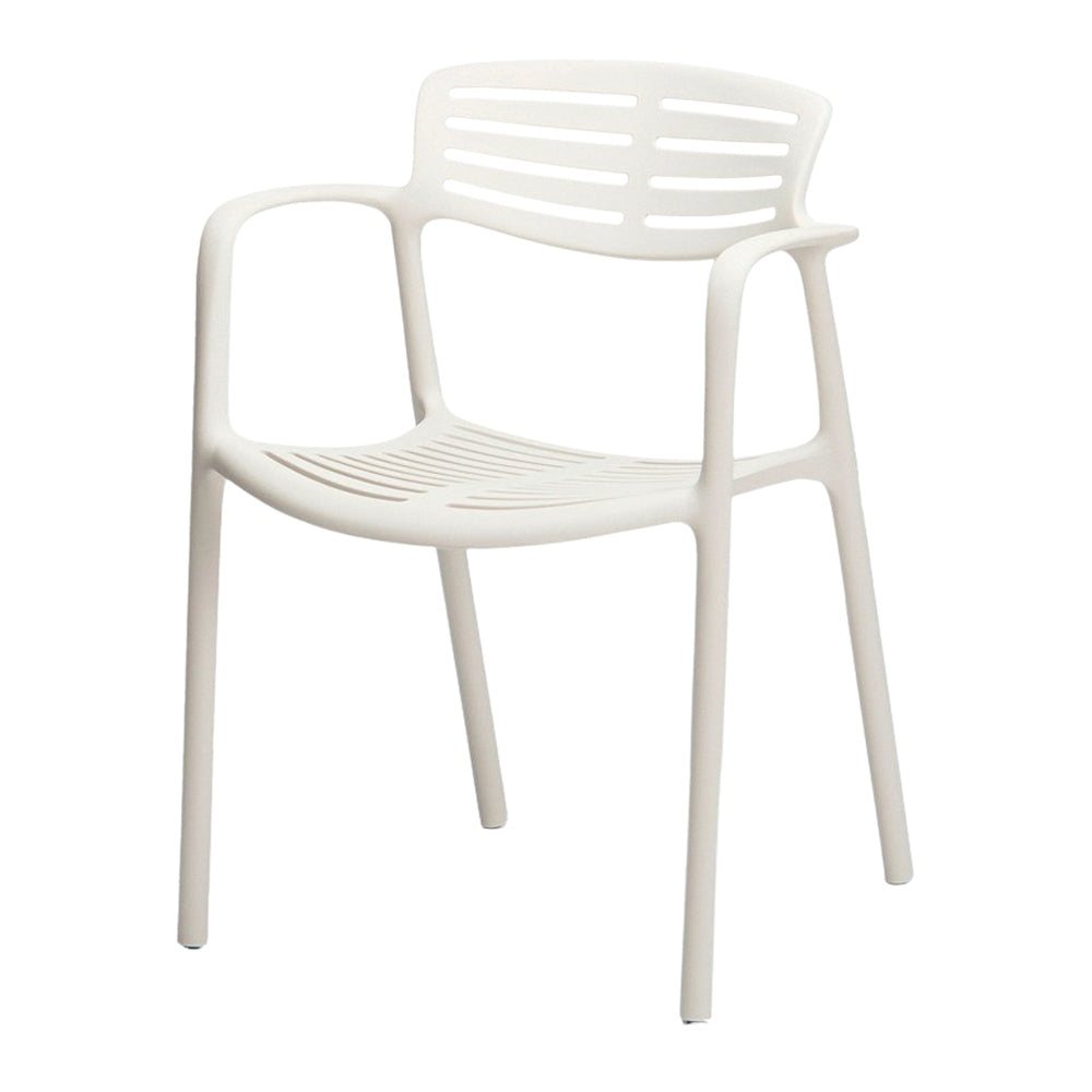 Set de 2 sillas de exterior de una pieza Pierina