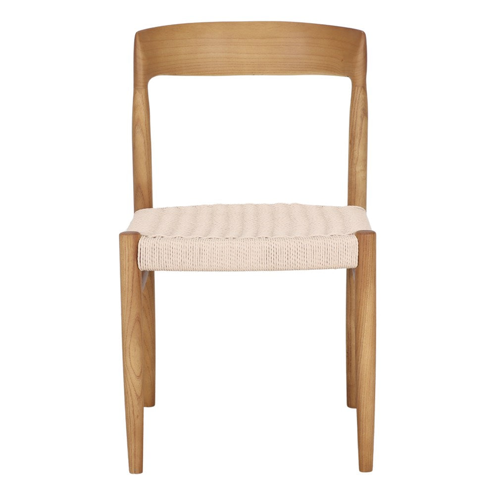 Set de 2 sillas de madera de olmo Aida