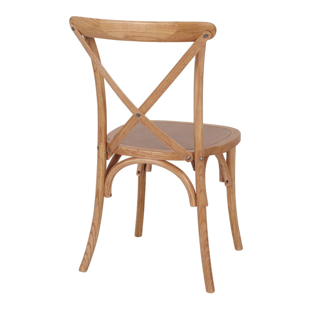 Set de 2 sillas de madera de olmo Armida