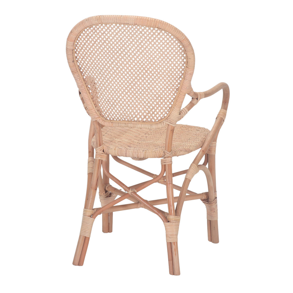 Set de 2 sillas de ratán con brazos Tonino