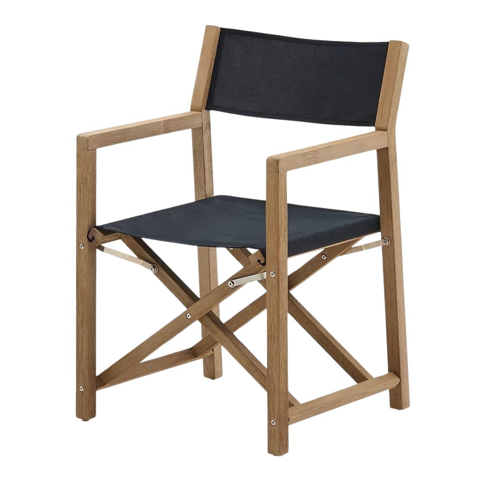 Set de 2 sillas plegables de acacia Calista