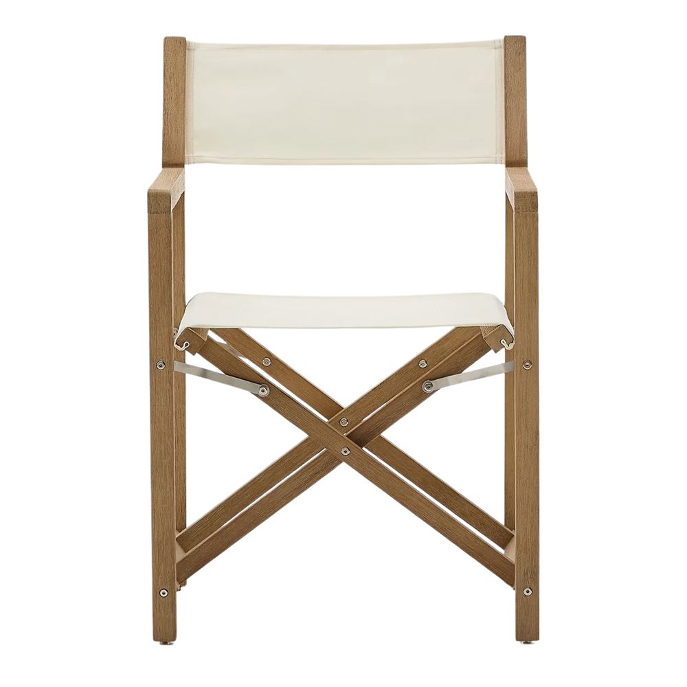 Set de 2 sillas plegables de acacia Calista