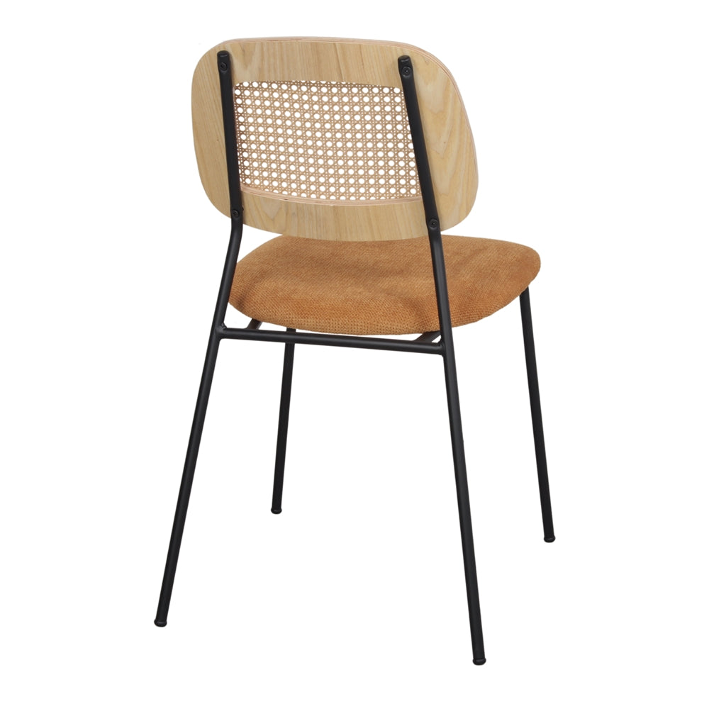 Set de 2 sillas tapizadas con rejilla Adelmo