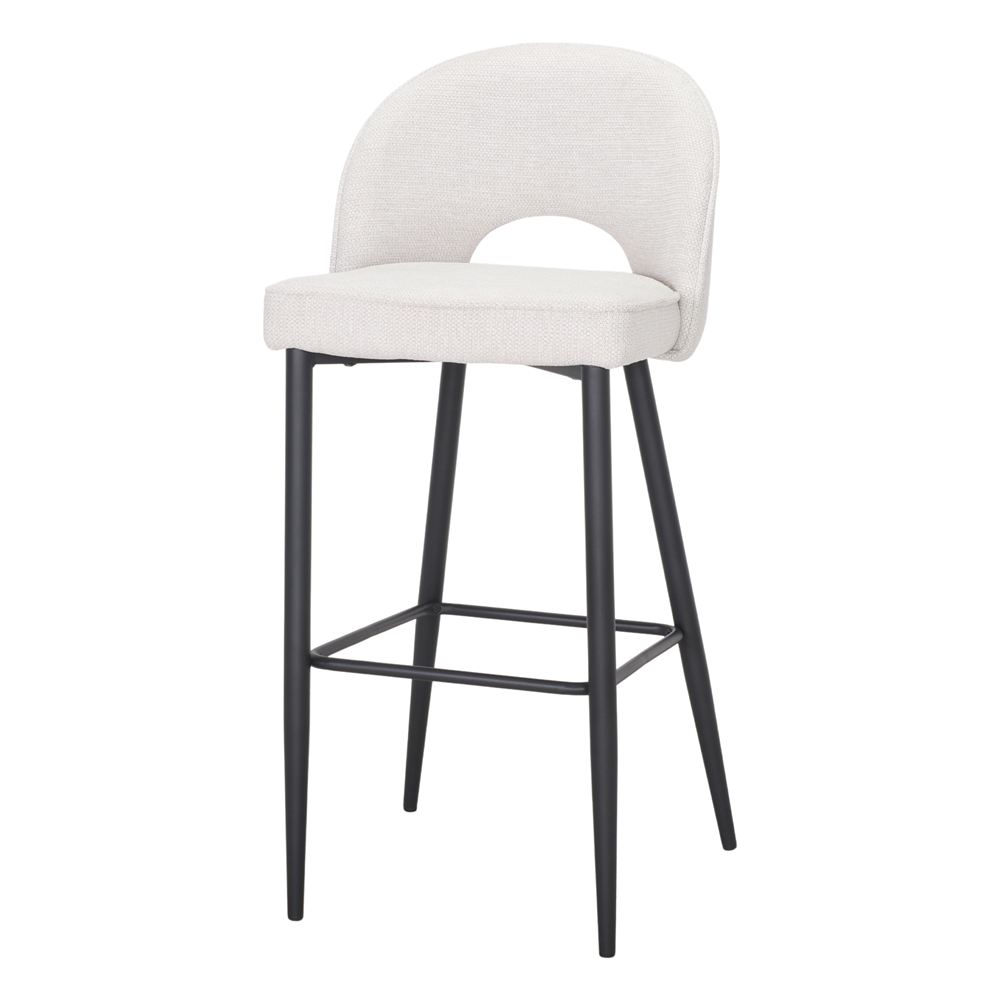 Set de 2 taburetes altos tapizados Mireia