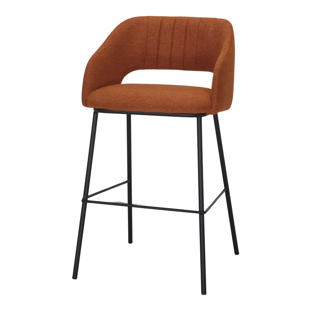 Set de 2 taburetes altos tapizados Olalla