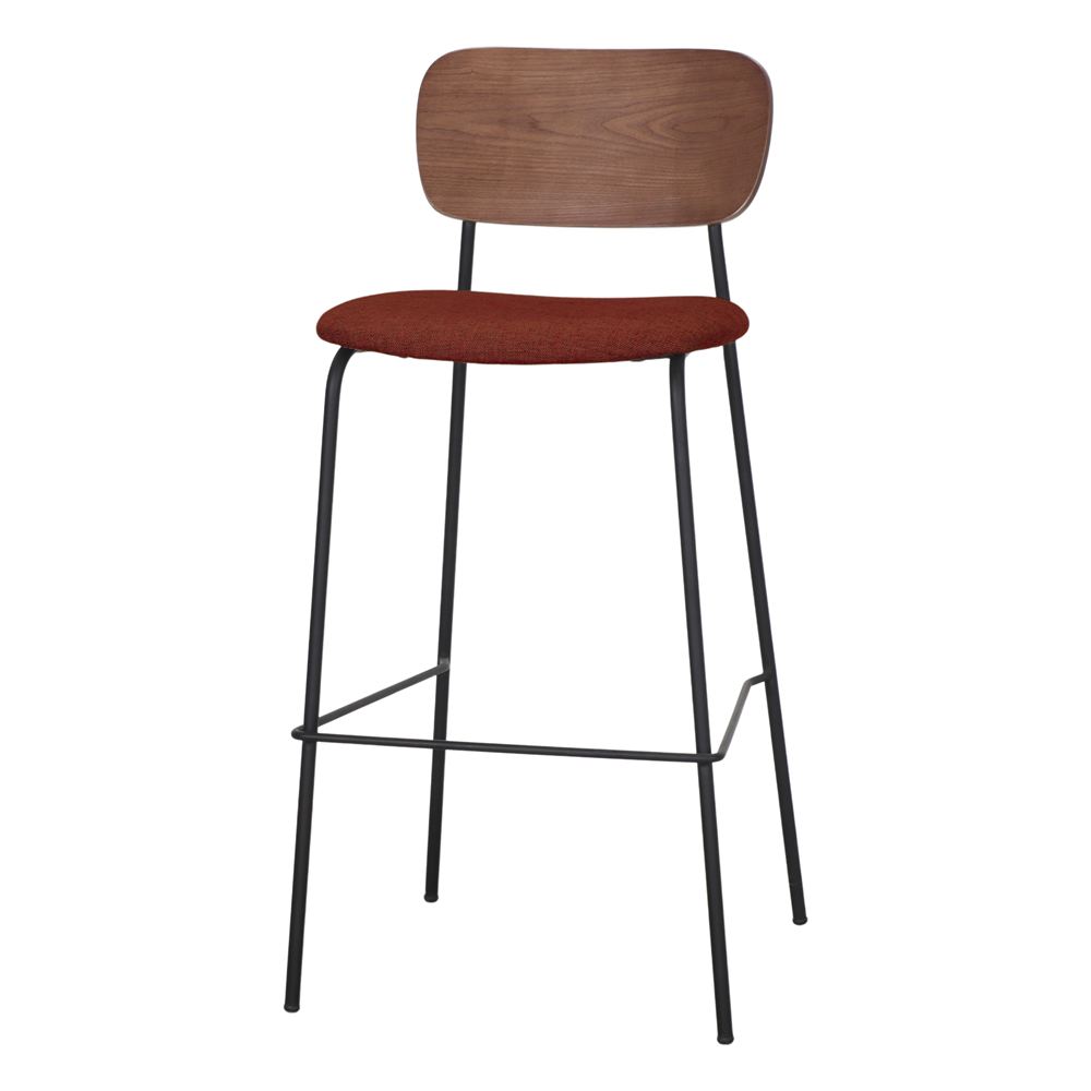 Set de 2 taburetes altos tapizados Sandra