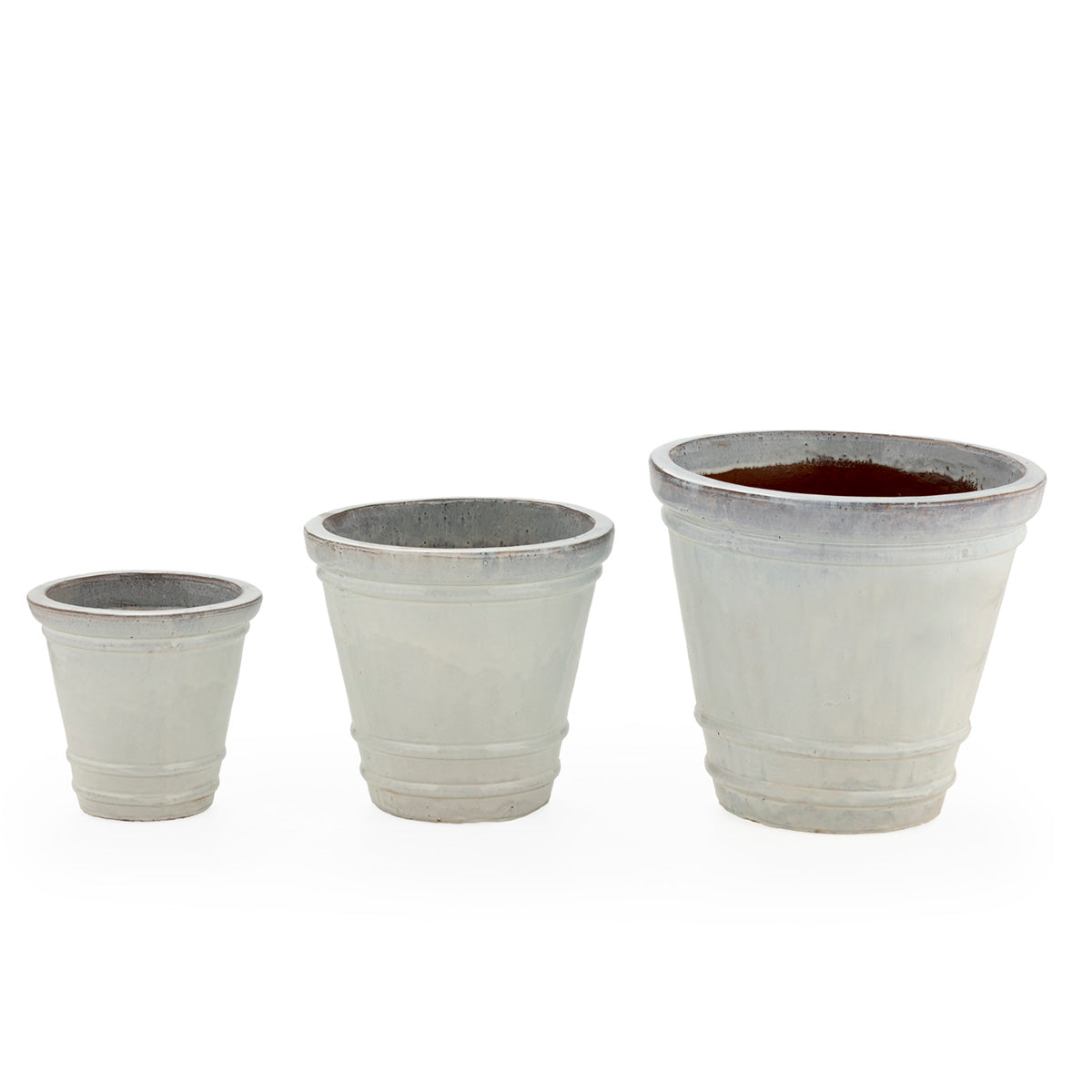 Set de 3 maceteros de gres Erbalunga