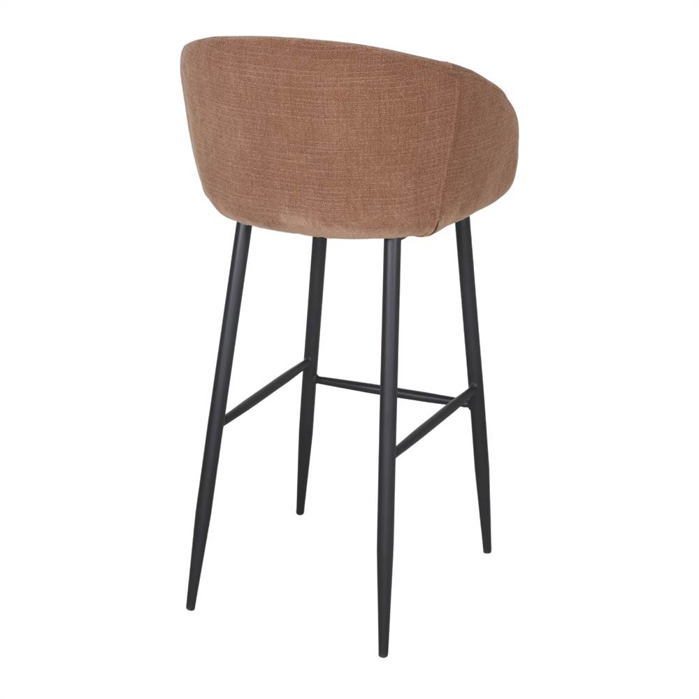 Set de 4 taburetes altos tapizados Luchino