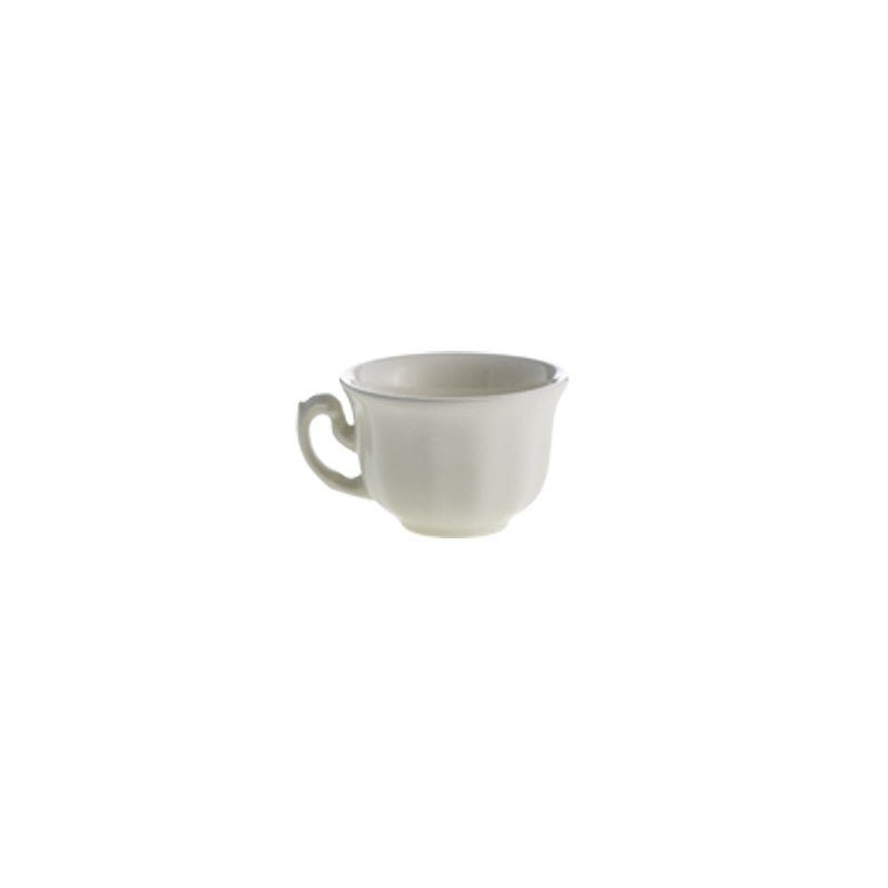 Set de 4 Tazas de Café con Platillos La Cartuja Colección Aurora Blanca - #pino_y_jacaranda#