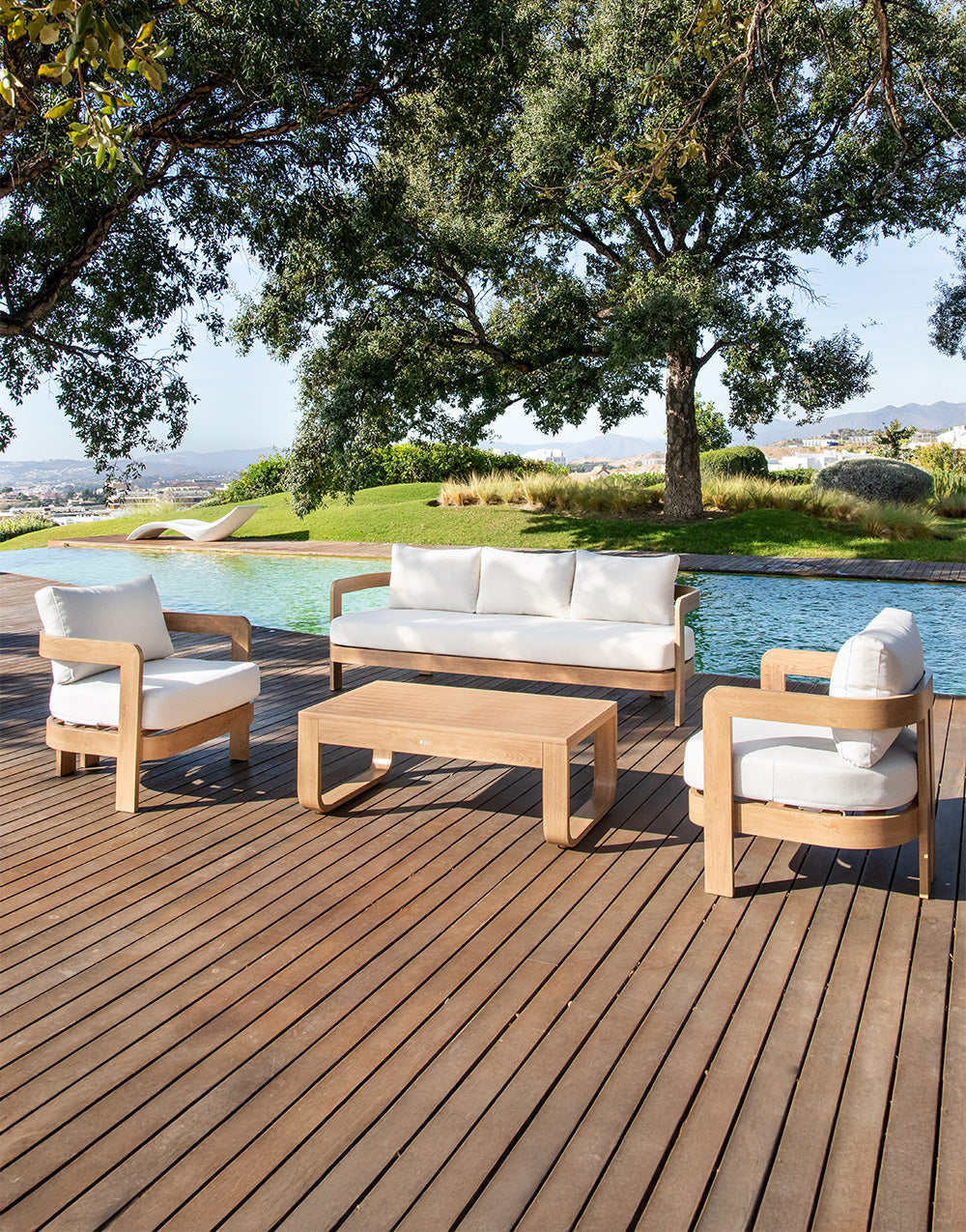 Set de Sofá, Sillón y Mesa de Exterior Pampaneira