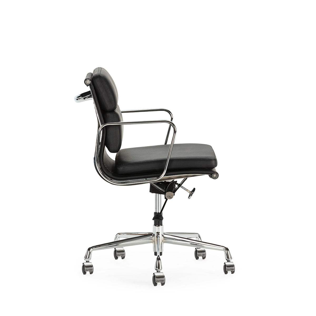 Silla de despacho de piel Grasse