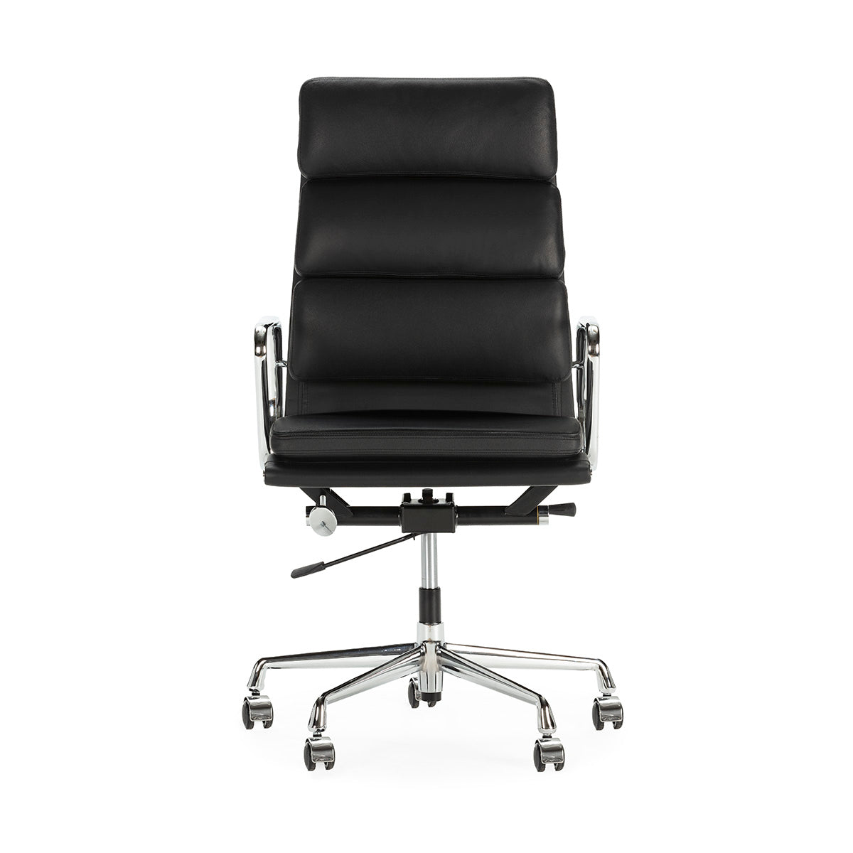 Silla de despacho de piel Montemurlo
