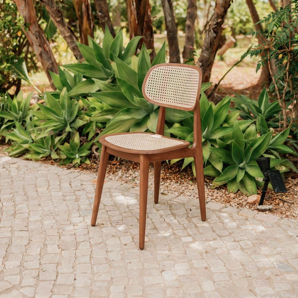 Silla de haya con rejilla Javiera