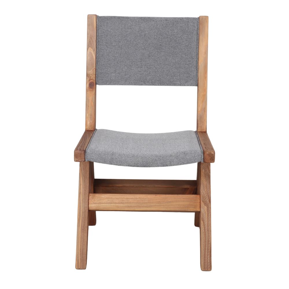 Silla de madera reciclada tapizada Skat