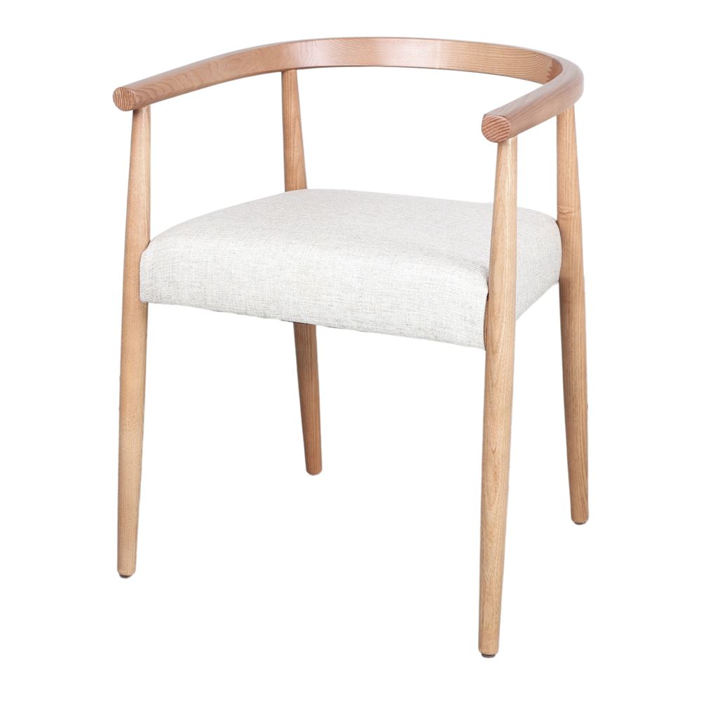 Silla de madera torneada con brazos Carina