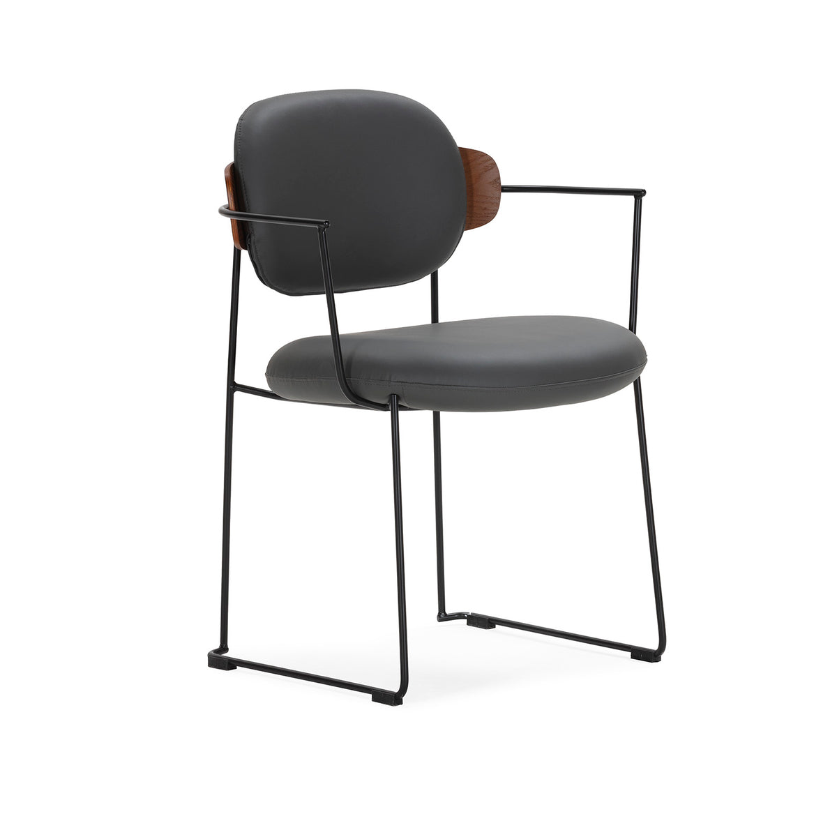 Silla de metal y madera Melissia