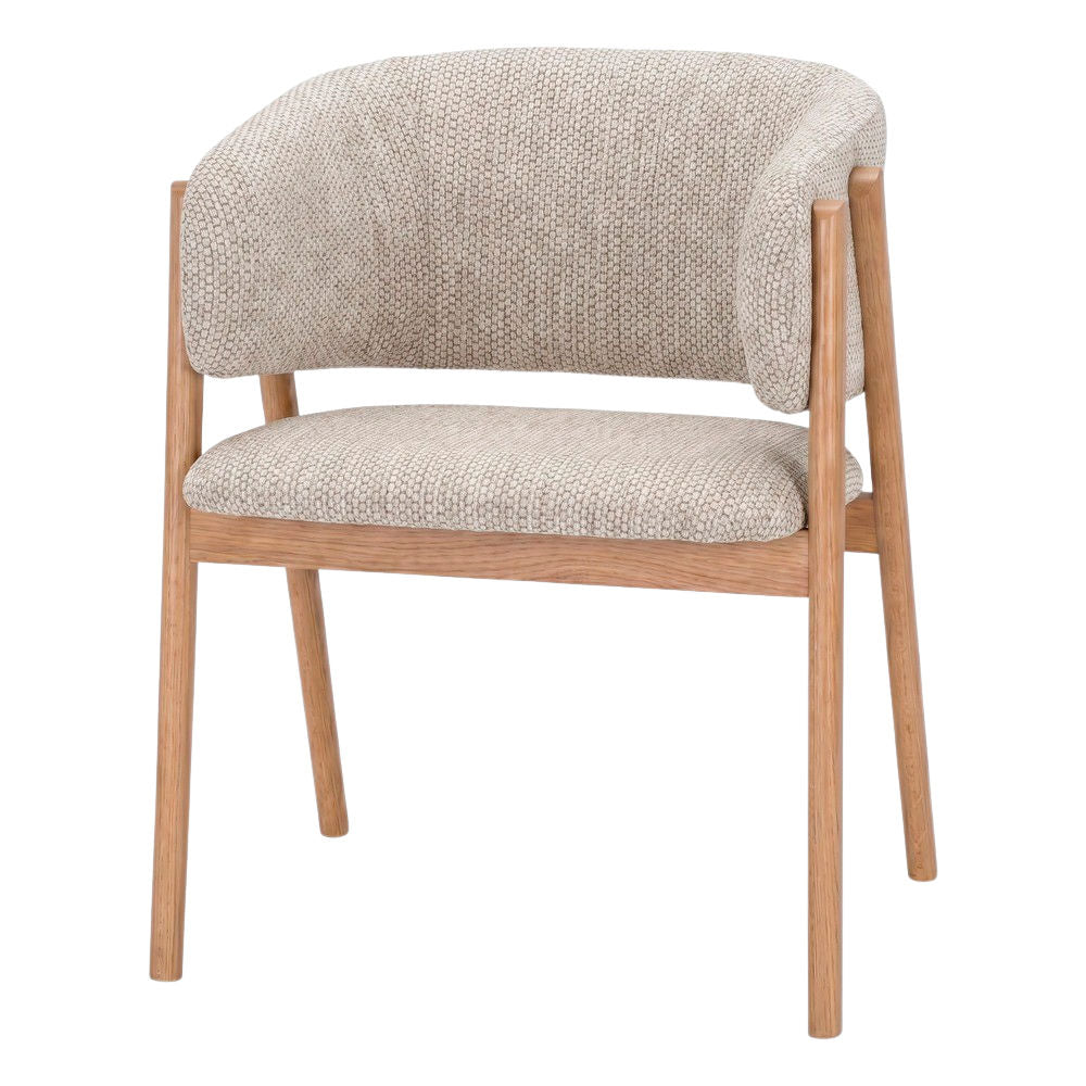 Silla de olmo torneado tapizada Regulus
