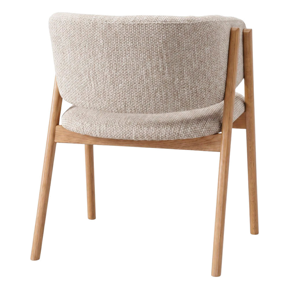Silla de olmo torneado tapizada Regulus