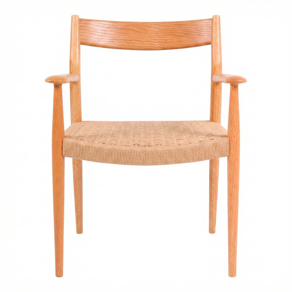 Silla de olmo y cuerda natural Luca