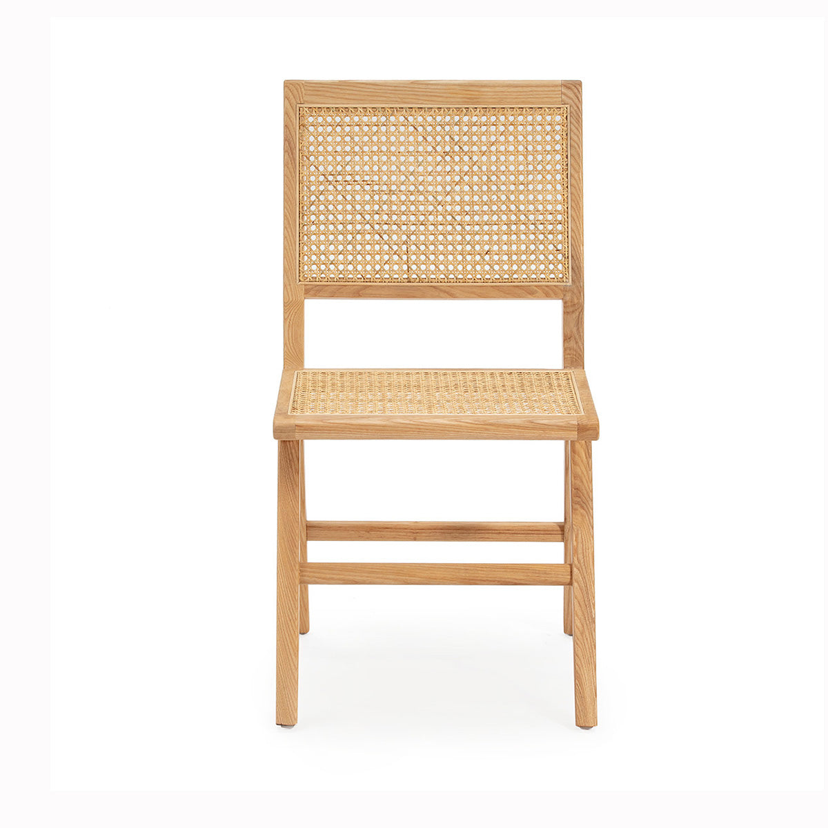Silla de roble y ratán Marbella