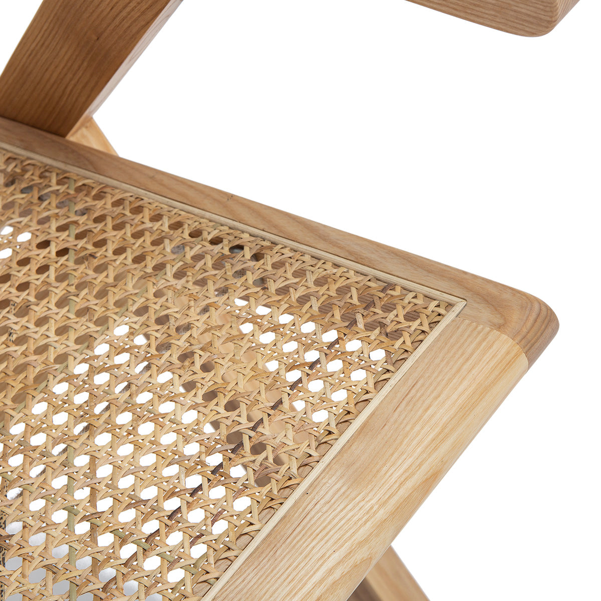 Silla de roble y ratán Massafra