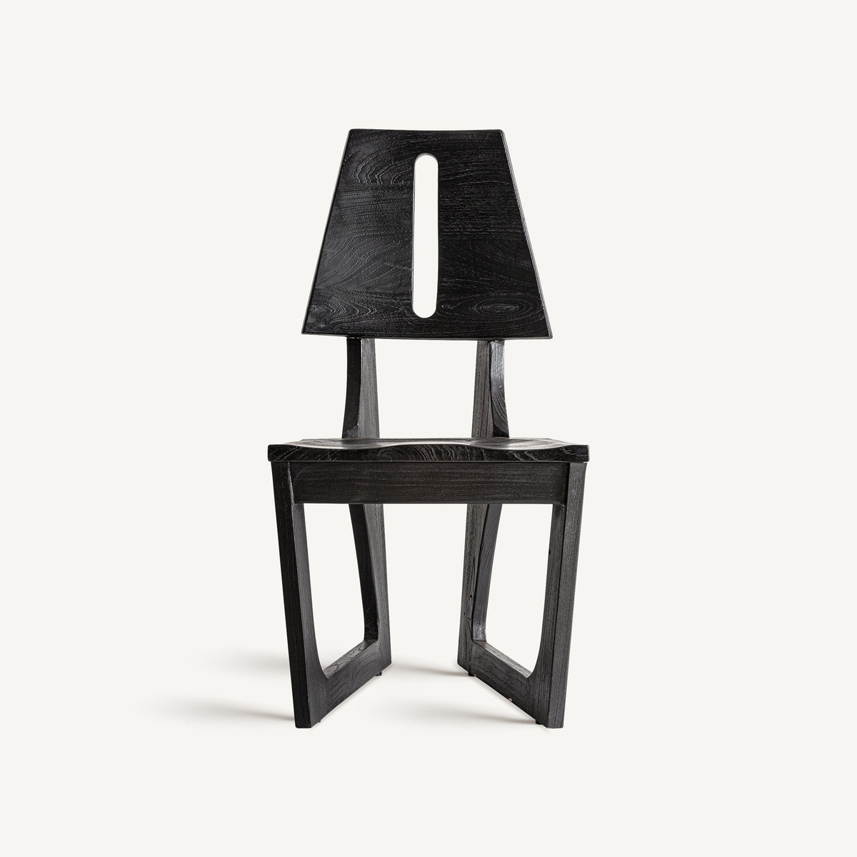 Silla de teca negra Vrsar