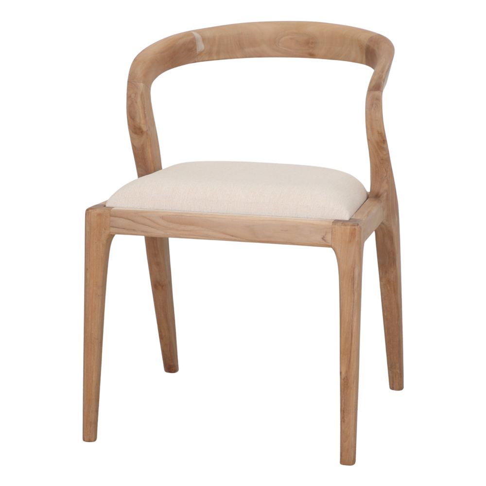 Silla de teca torneada Fidela