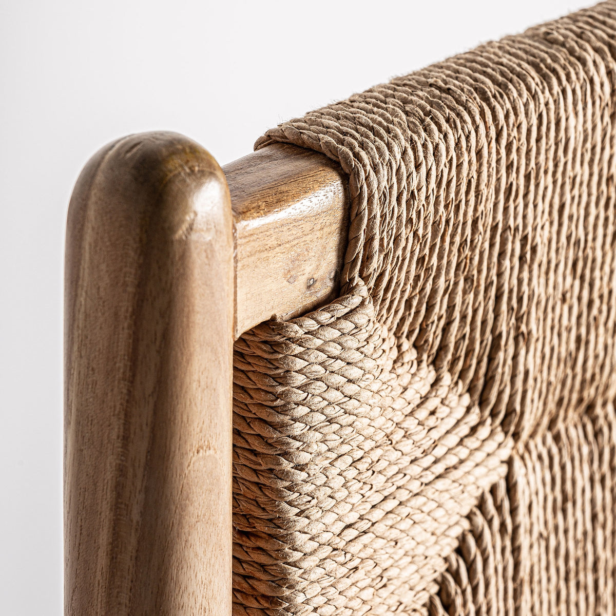 Silla de teca y cáñamo Lopud